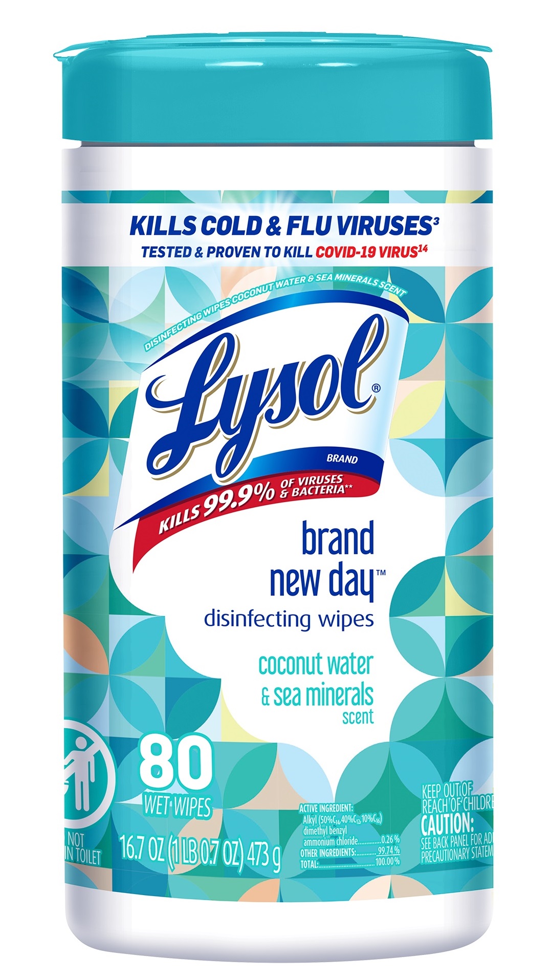 LYSOL® Disinfecting Wipes - Brand New Day™ - Coconut Water & Sea Minerals